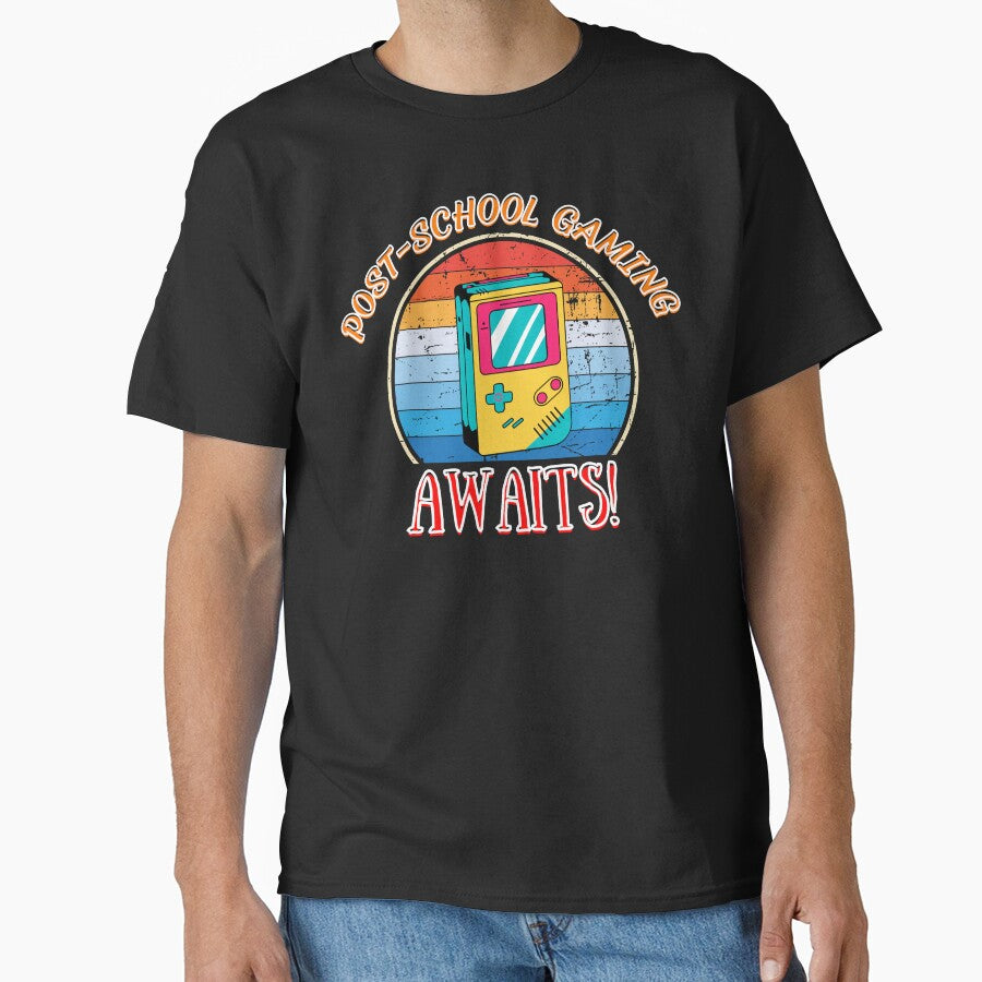 Post School Gaming Awaits Spiral Notebook T-Shirts, Hoodie, Sweatshirt