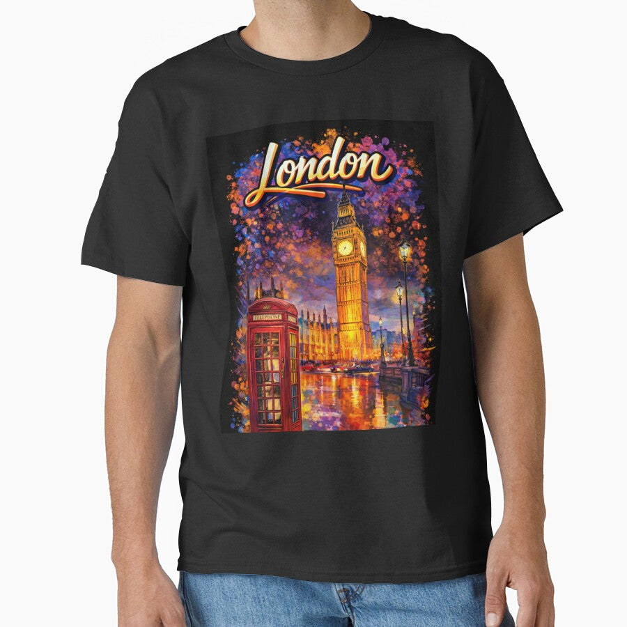 London City – Big Ben Abstract Art by TheJobbr T-Shirts, Hoodie, Sweatshirt | BlankRebels.com (Image 1)