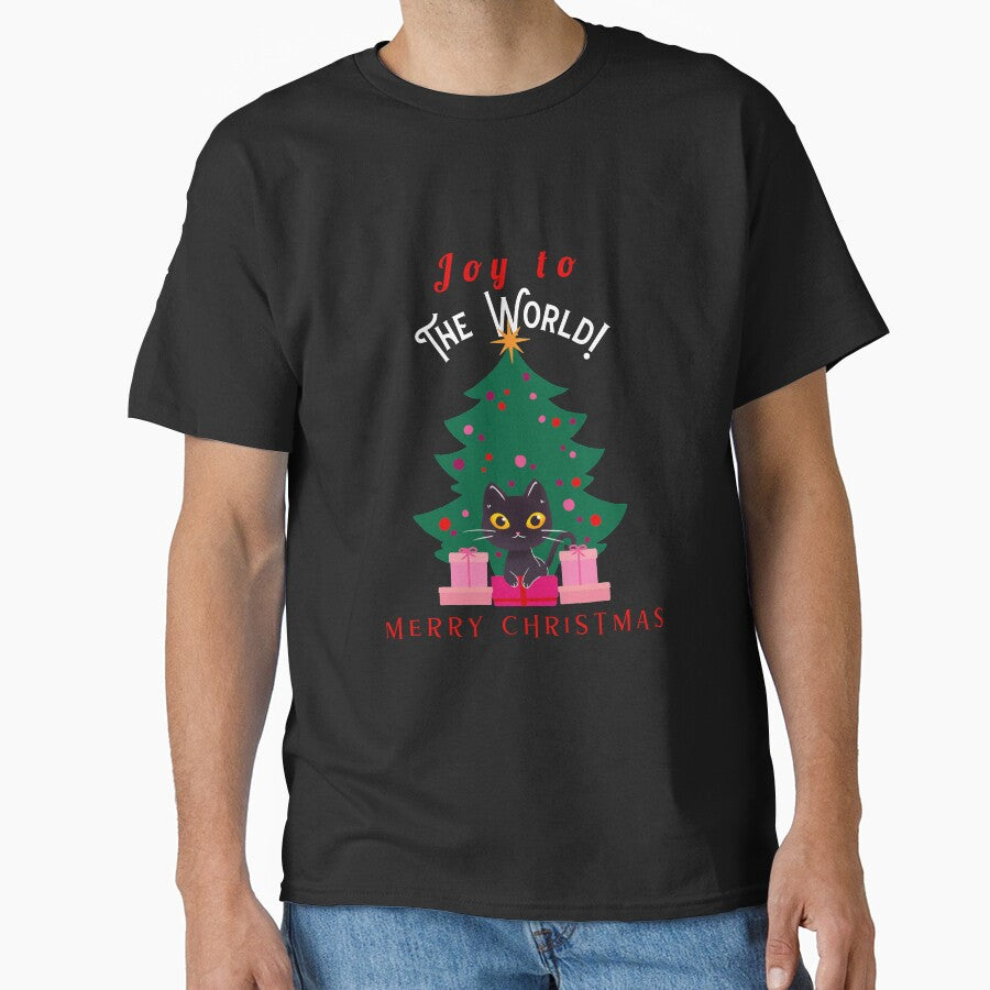 Joy to the world Merry Christmas, Cat Lover's Christmas by Happy-PrintZ