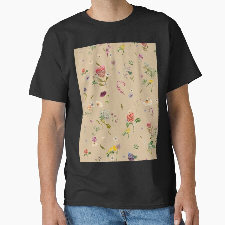 Flowers Nice Seamless Pattern Beige Version Yana Mustafina Boho Soulful T-Shirts, Hoodie, Sweatshirt