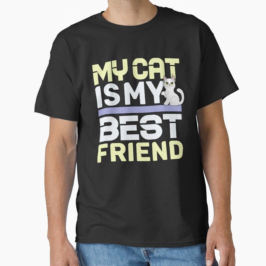 My Cat Is My Best Friend Essential by TargetBox T-Shirts, Hoodie, Sweatshirt | BlankRebels.com (Image 1)