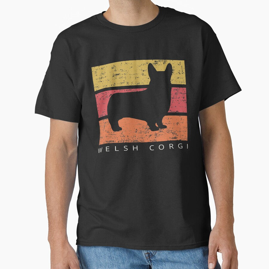 Welsh Corgi Retro Vintage Design Distressed by SayAhh T-Shirts, Hoodie, Sweatshirt | BlankRebels.com (Image 1)