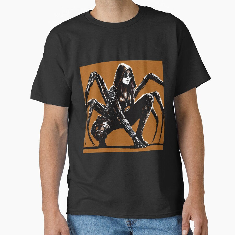 Cyberpunk Girl Spider Noir by RESToRAPTOR T-Shirts, Hoodie, Sweatshirt | BlankRebels.com (Image 1)