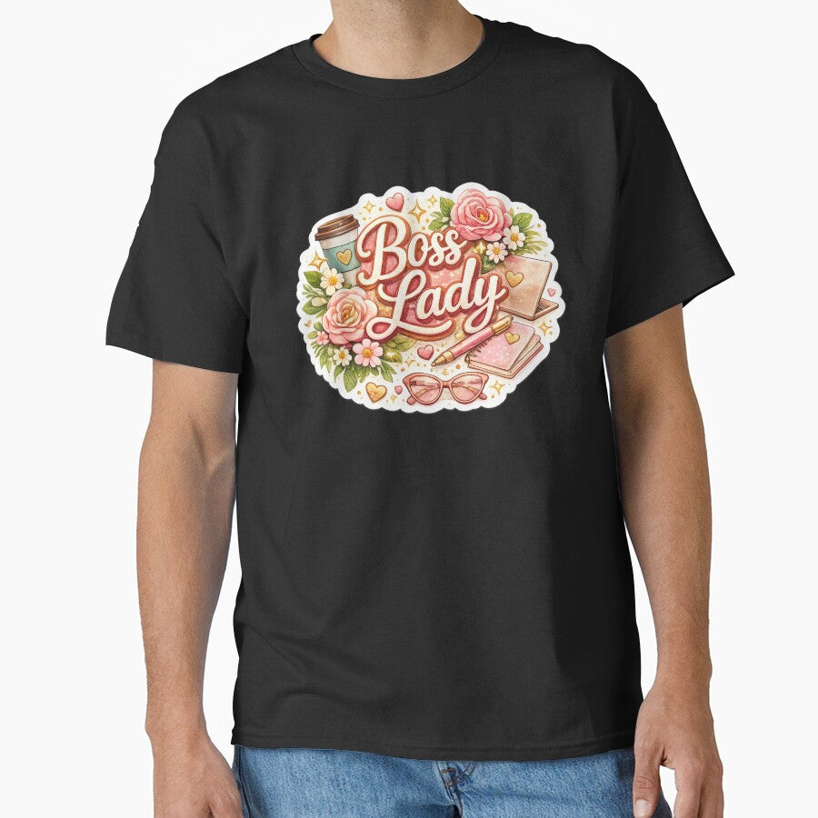 Boss Lady by TessAdventures T-Shirts, Hoodie, Sweatshirt | BlankRebels.com (Image 1)