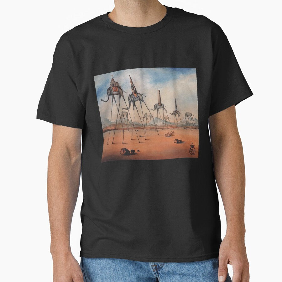 Space Elephants Salvador Dali by 2debien T-Shirts, Hoodie, Sweatshirt | BlankRebels.com (Image 1)
