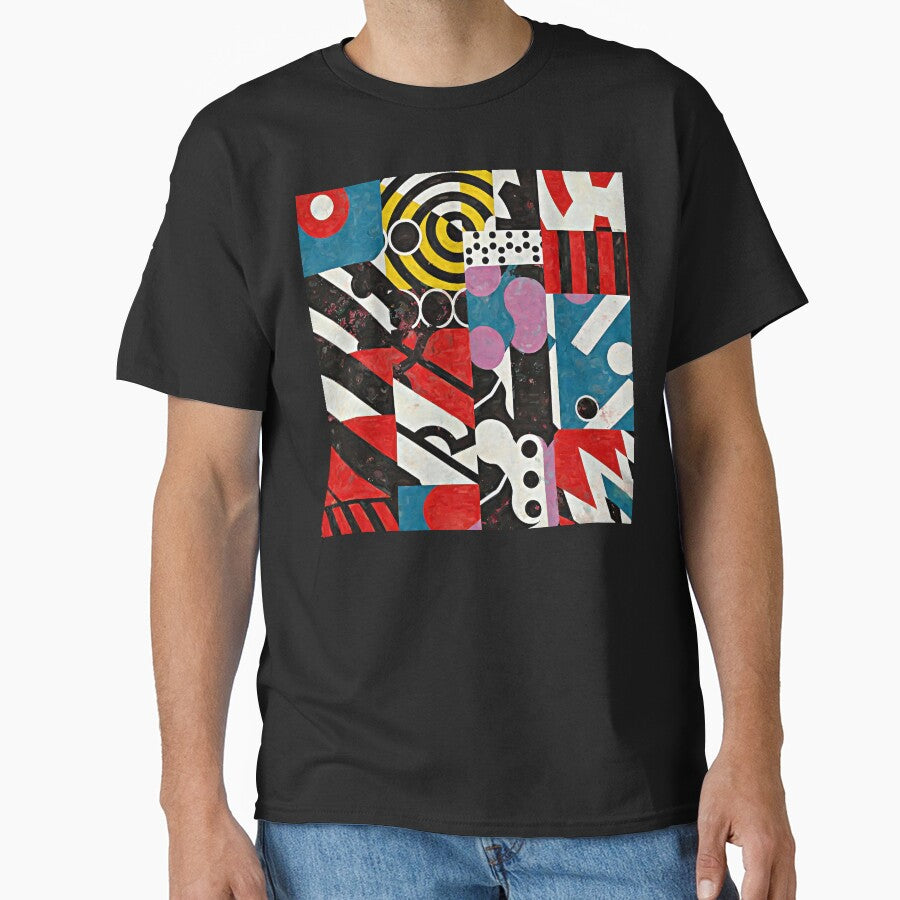 Mid-Century Modern Bauhaus Grunge-Inspired Abstract Pattern by DEC02