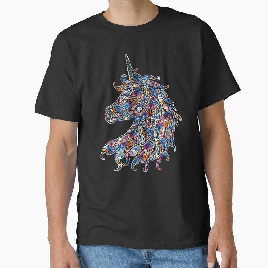 Cool And Awesome Unicorn Geometric by UnknownArtistt T-Shirts, Hoodie, Sweatshirt | BlankRebels.com (Image 1)
