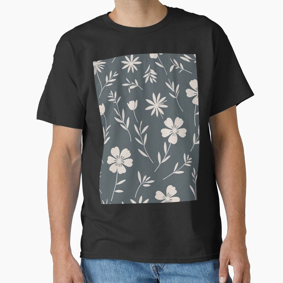 Minimalist Silhouettes Floral Pattern by SeamPix T-Shirts, Hoodie, Sweatshirt | BlankRebels.com (Image 1)