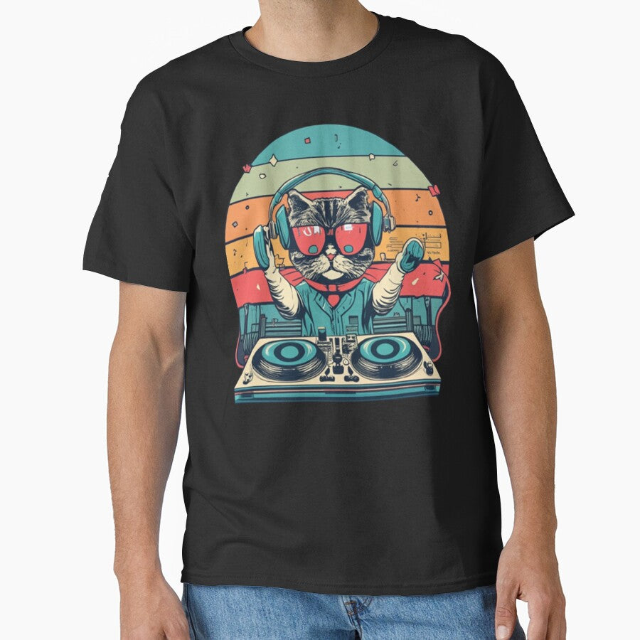 Dj Cat by maximinano100k T-Shirts, Hoodie, Sweatshirt | BlankRebels.com (Image 1)