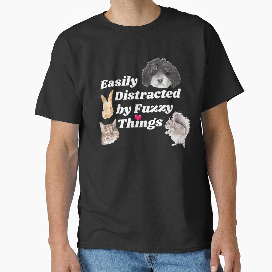 Easily Distracted Furry Fuzzy Animals T-Shirts, Hoodie, Sweatshirt
