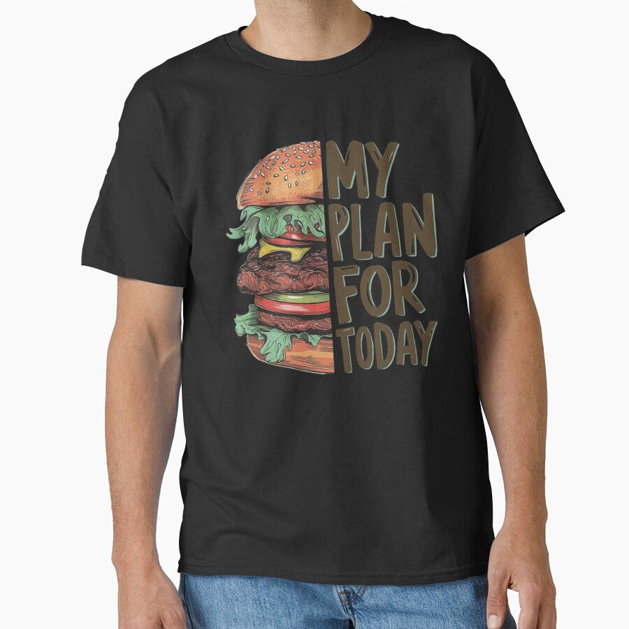 Ultimate Burger Plan for Today - Mouthwatering Cheeseburger Design by love3617 T-Shirts, Hoodie, Sweatshirt (Image 1)
