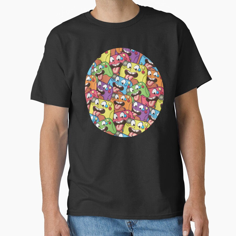 Colorful Controllers Gamer Pattern by Click-Like T-Shirts, Hoodie, Sweatshirt | BlankRebels.com (Image 1)
