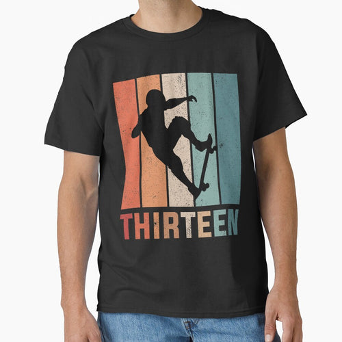 13th Birthday Skateboard Retro 13 Years Old by RetroStyle247 T-Shirts, Hoodie, Sweatshirt | BlankRebels.com (Image 1)