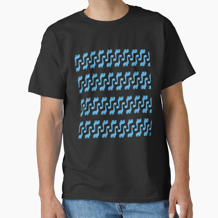 Cute Blue Dinosaur Pattern by cgroenewald T-Shirts, Hoodie, Sweatshirt | BlankRebels.com (Image 1)