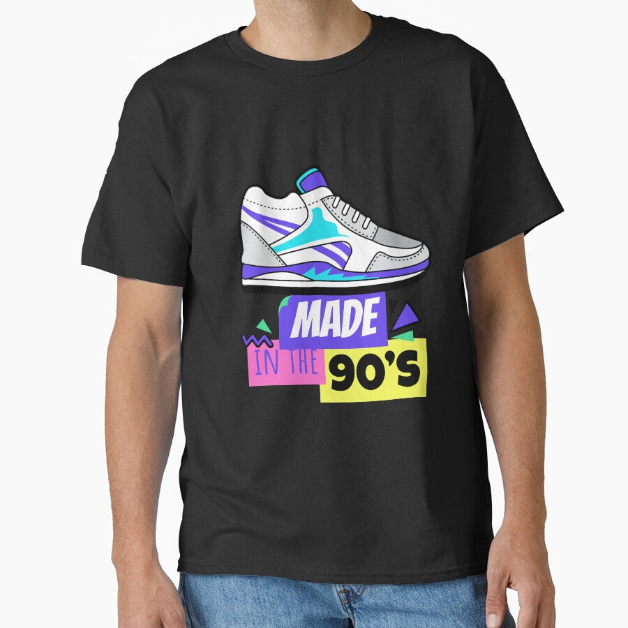 Made In the 90's -  Old School 90s Fashion Shoes Design - by onjcdesign T-Shirts, Hoodie, Sweatshirt (Image 1)