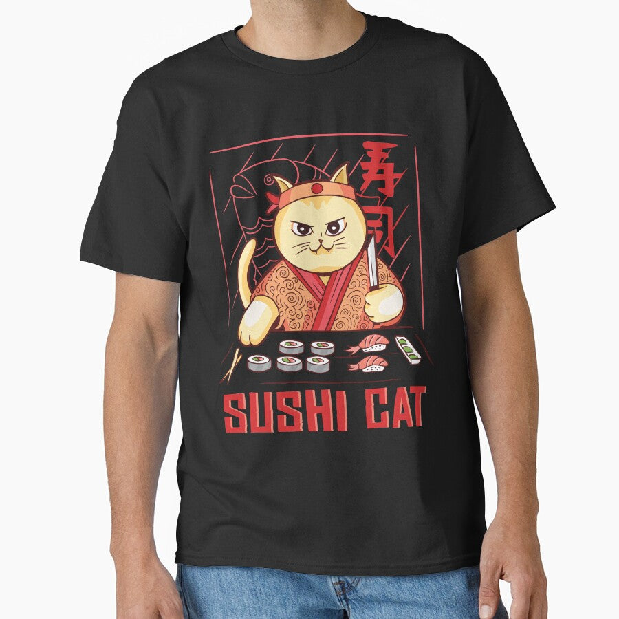SUSHI CAT by delkh07 T-Shirts, Hoodie, Sweatshirt | BlankRebels.com (Image 1)
