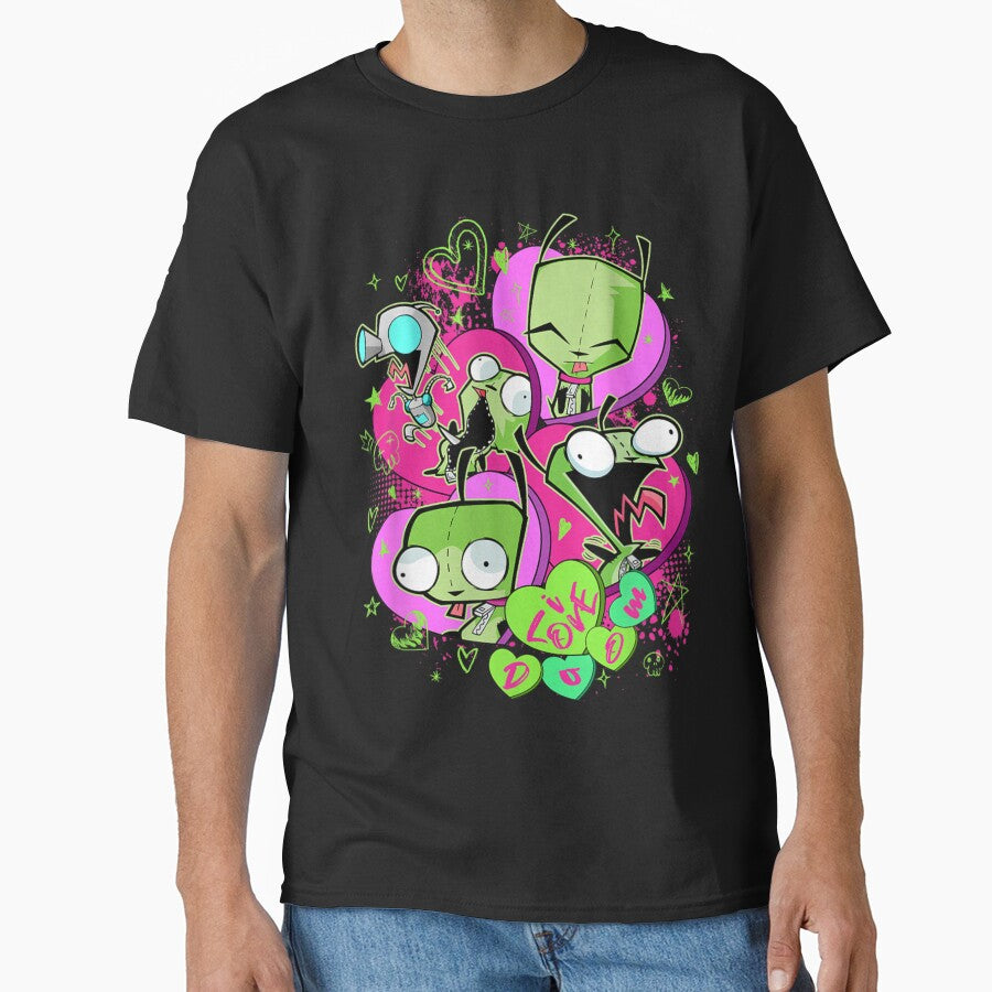 Invader Zim Valentine's Day Gir I Love Doom Poster by Serene woods
