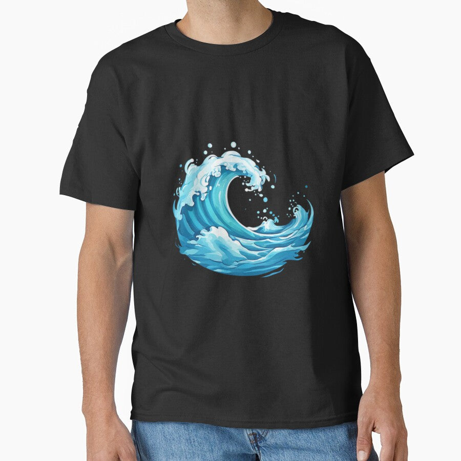 Cool Ocean Wave by Planetporridge T-Shirts, Hoodie, Sweatshirt | BlankRebels.com (Image 1)