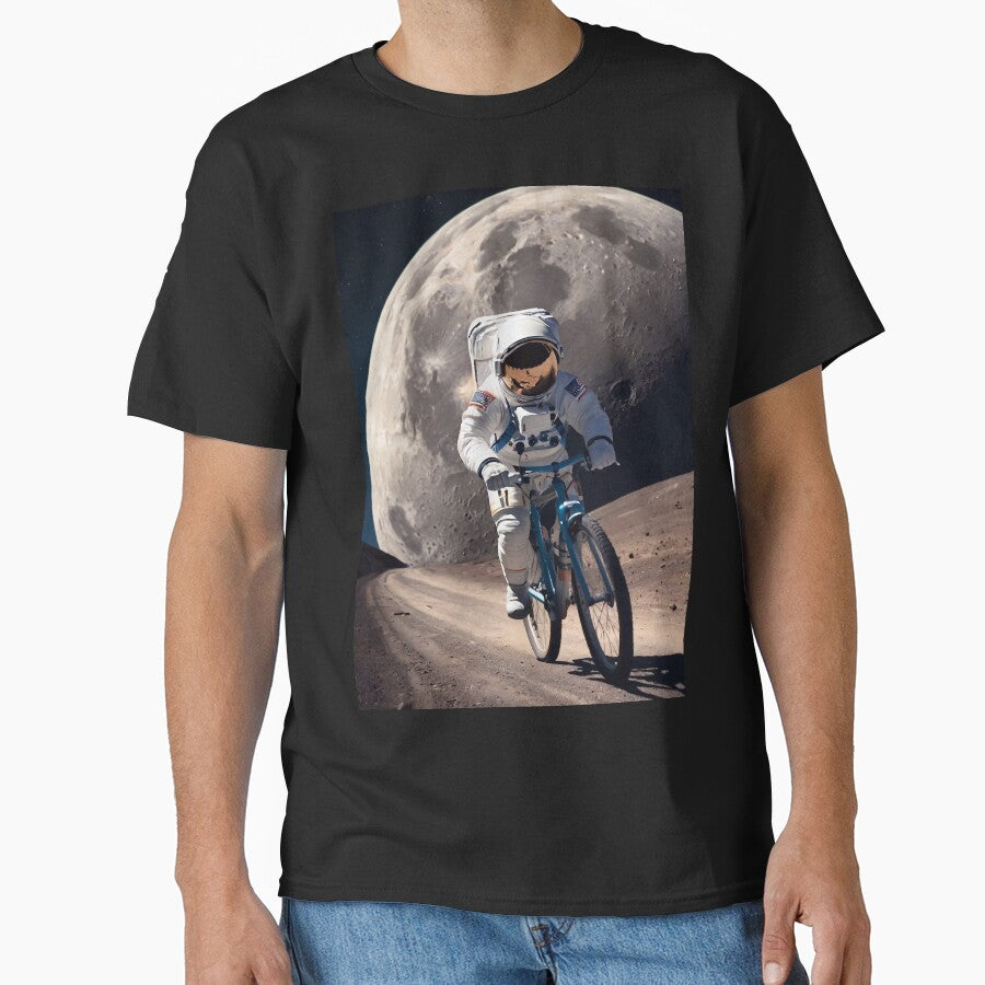 Astronaut riding a bicycle by M-Y-A-R-T- T-Shirts, Hoodie, Sweatshirt | BlankRebels.com (Image 1)