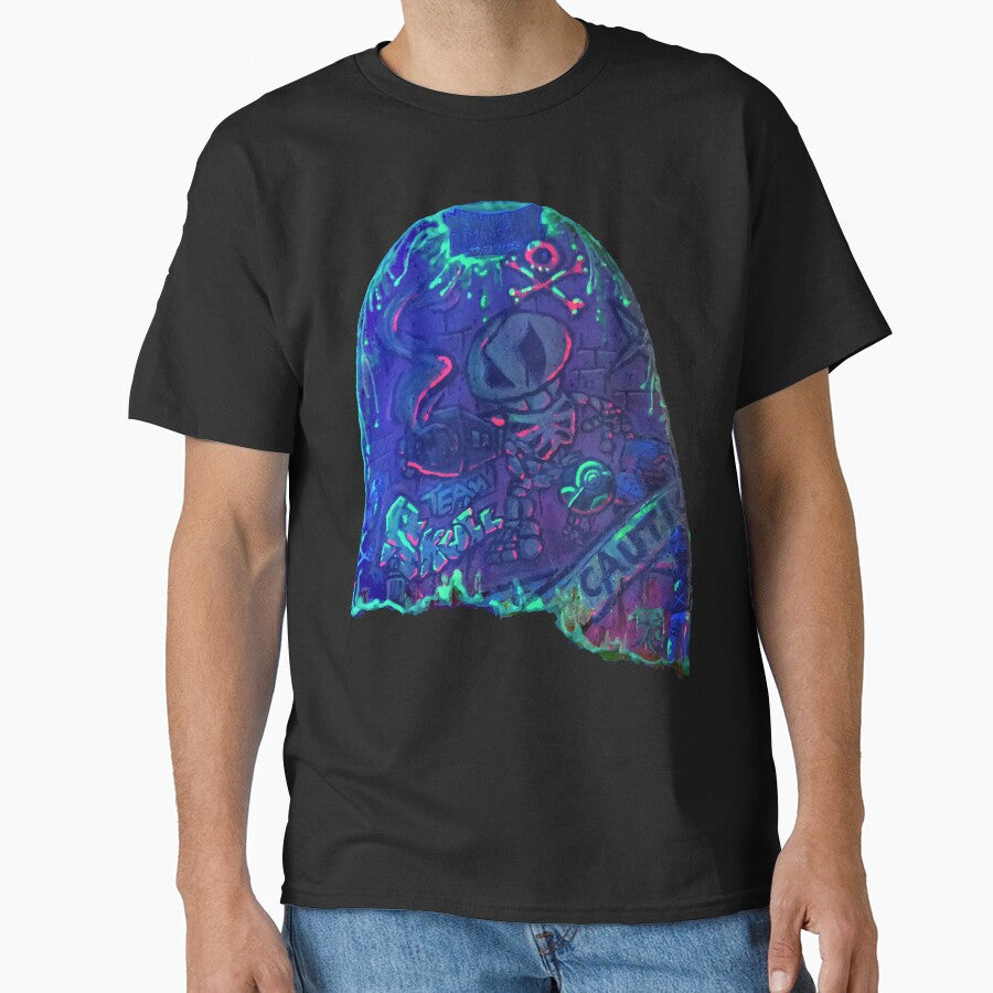 Exclusive Team Skull Skeleton (Black light) by tOkKa T-Shirts, Hoodie, Sweatshirt | BlankRebels.com (Image 1)