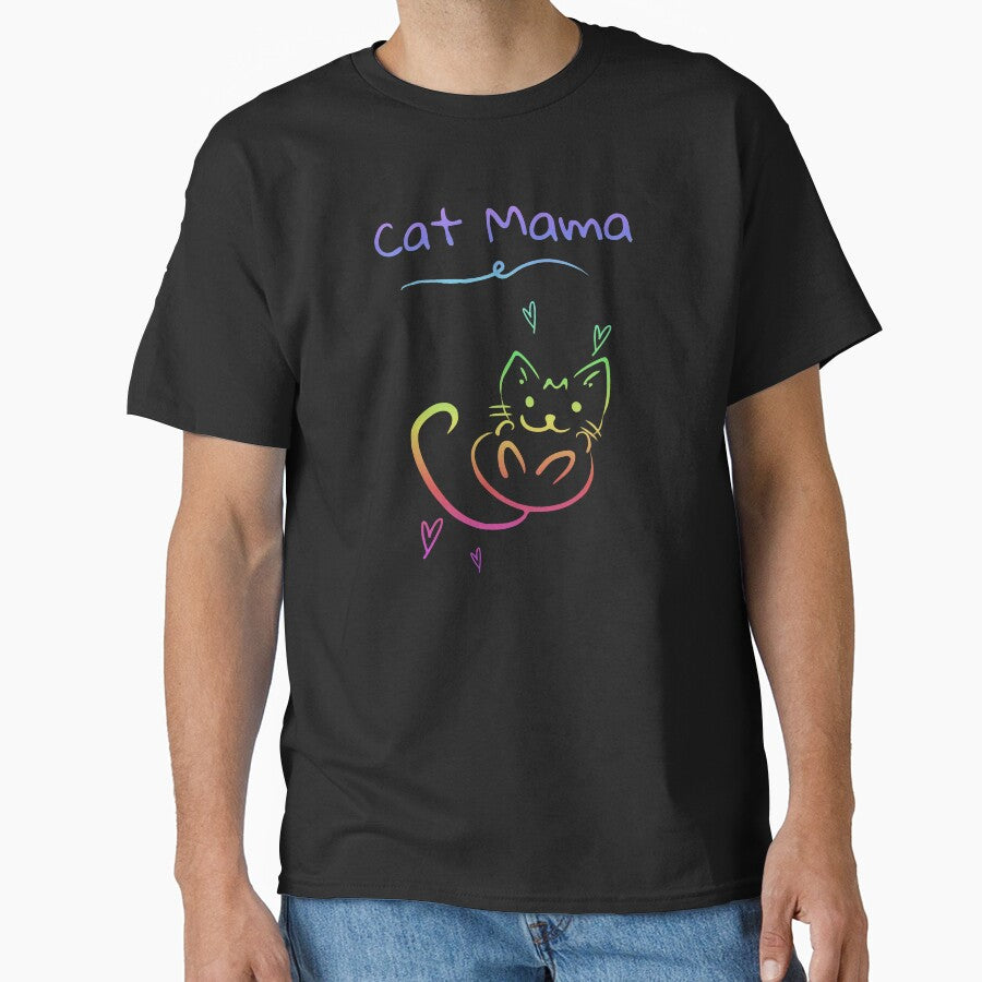 Rainbow Cat Mama - Cat Mom by madtoyman T-Shirts, Hoodie, Sweatshirt | BlankRebels.com (Image 1)
