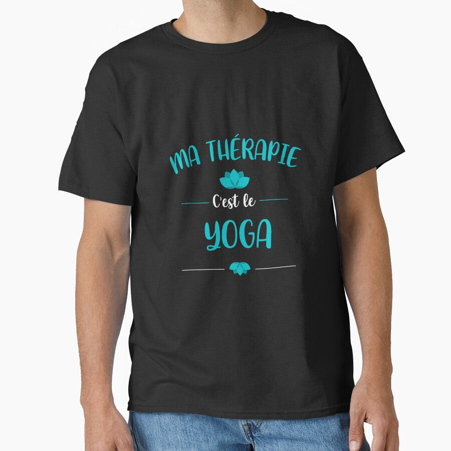 My therapy is yoga by AGOYMI T-Shirts, Hoodie, Sweatshirt | BlankRebels.com (Image 1)