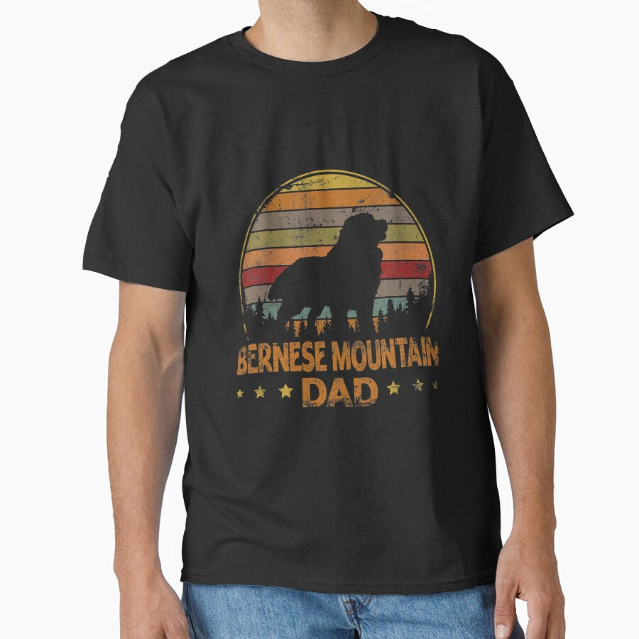Vintage Bernese Mountain Dog Dad Retro by YesterDayCheck T-Shirts, Hoodie, Sweatshirt | BlankRebels.com (Image 1)