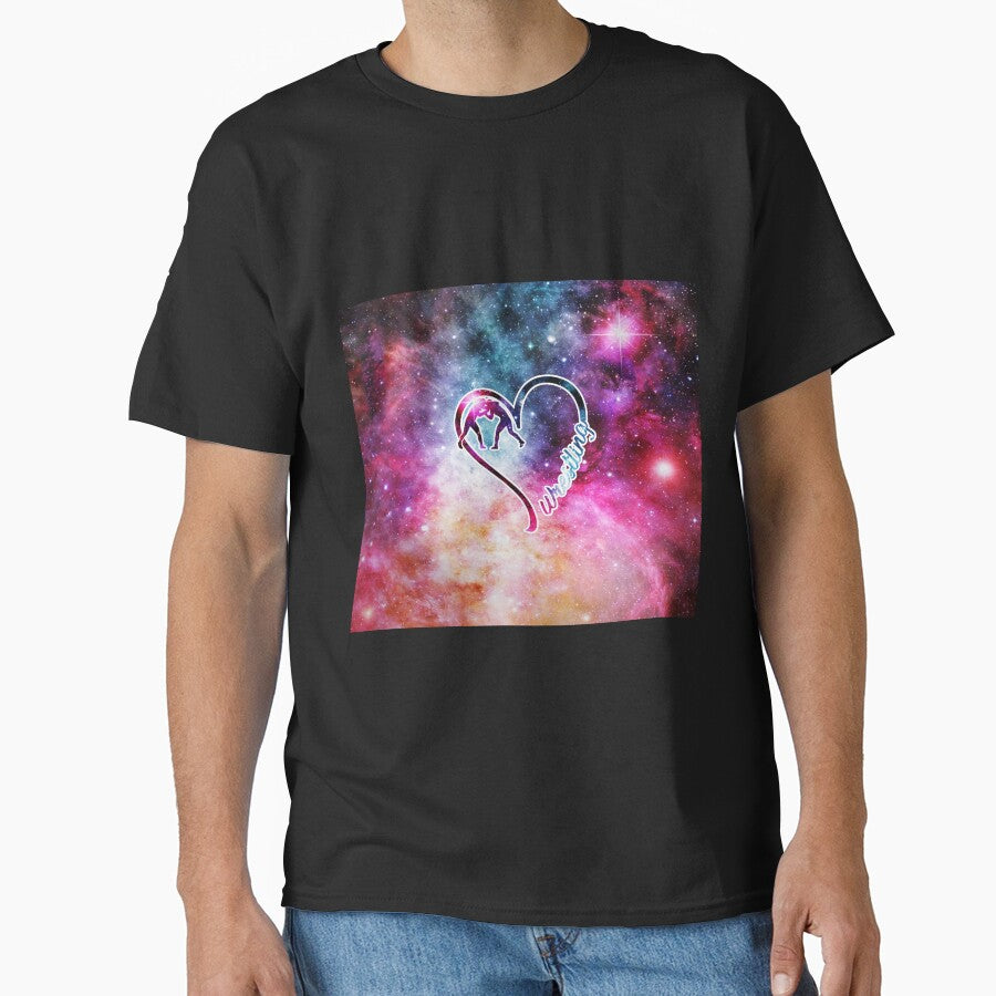Love Wrestling galaxy heart by VickyCloset T-Shirts, Hoodie, Sweatshirt | BlankRebels.com (Image 1)