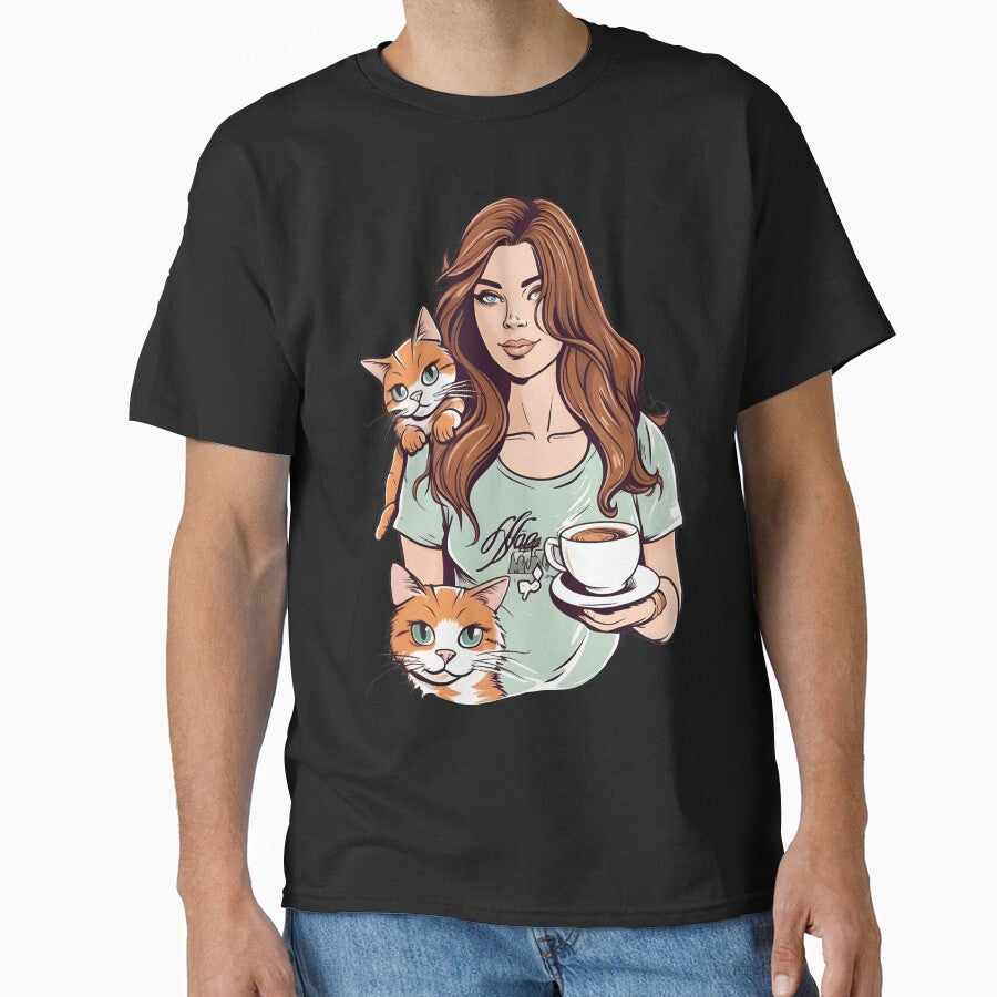 Cat Mother Coffee Lover  #9 by ImprintPro T-Shirts, Hoodie, Sweatshirt | BlankRebels.com (Image 1)