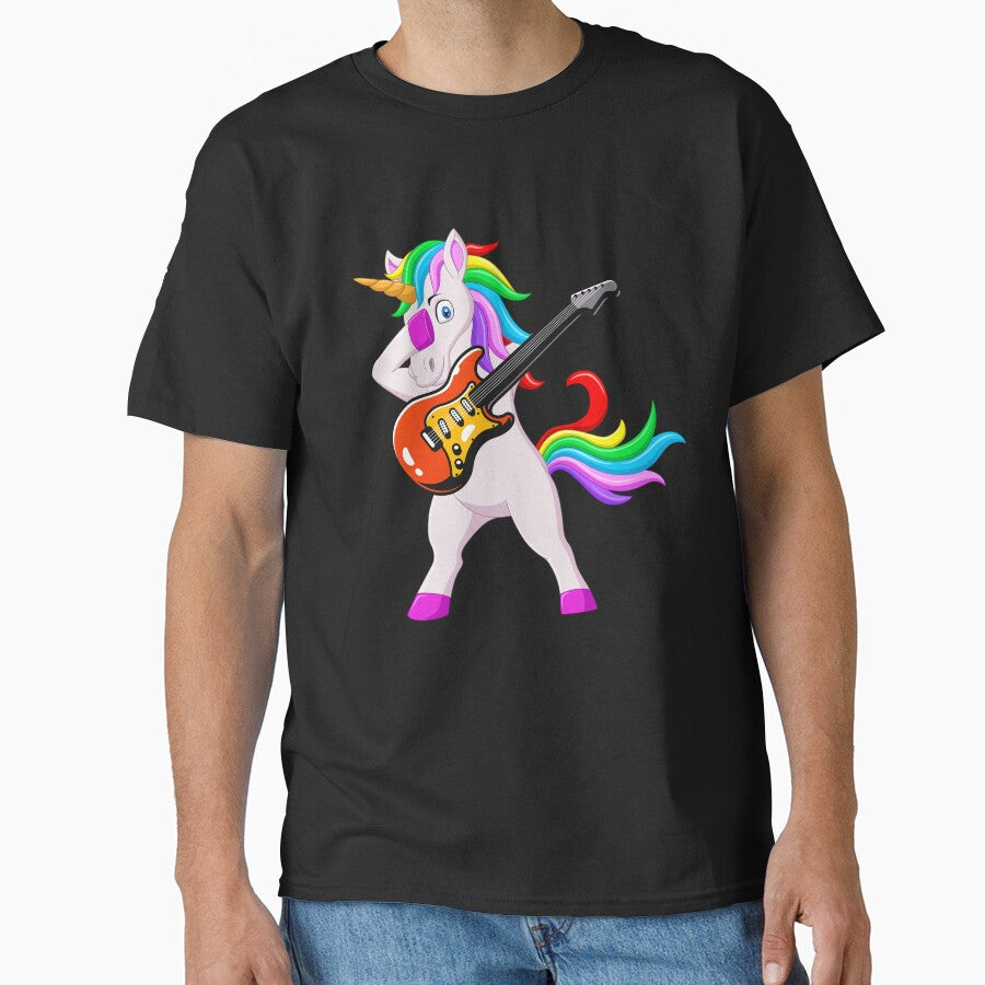 Beautiful and colorful  Unicorn playing on guitar by remonss T-Shirts, Hoodie, Sweatshirt | BlankRebels.com (Image 1)