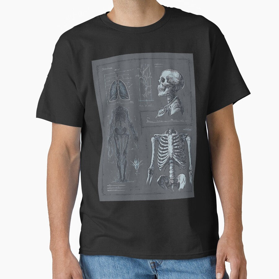 Dark Academia Art: Scientific Anatomical Diagram by bapupa T-Shirts, Hoodie, Sweatshirt | BlankRebels.com (Image 1)