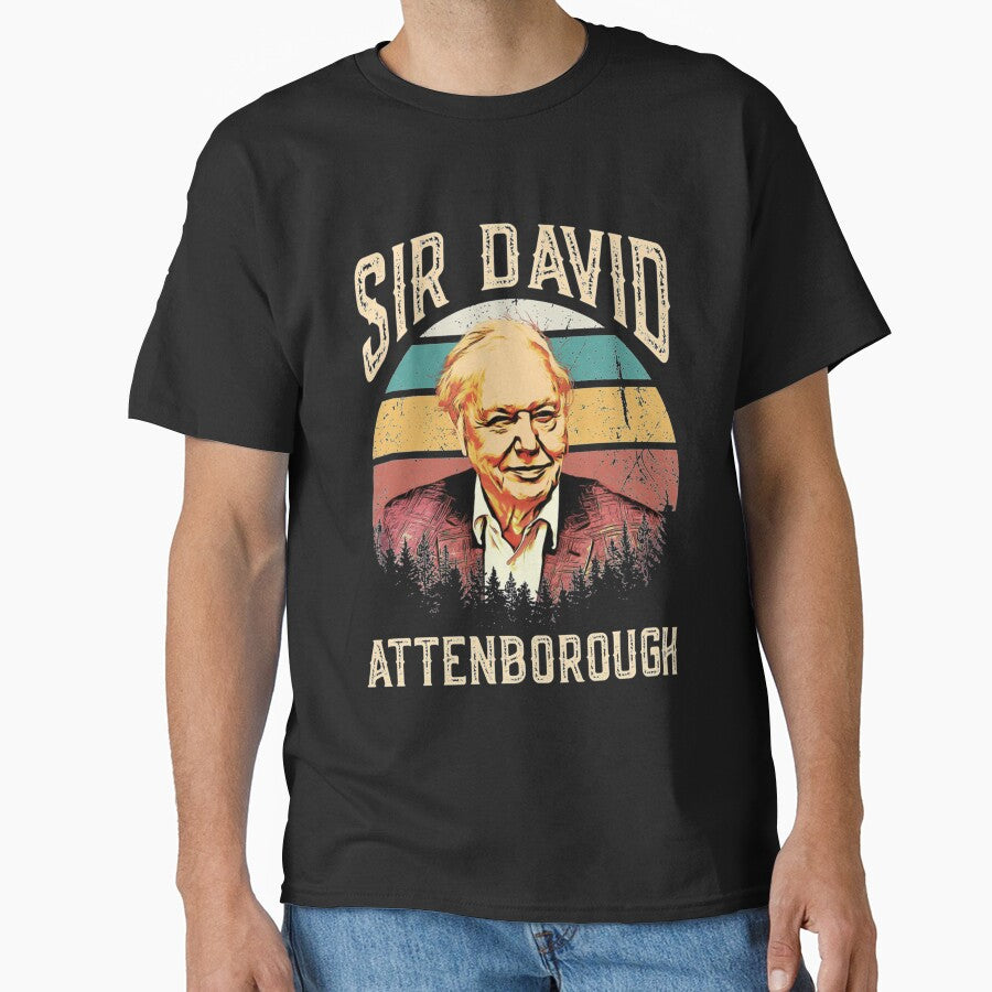 Sir David Attenborough Sun Vintage by CodySCH T-Shirts, Hoodie, Sweatshirt | BlankRebels.com (Image 1)