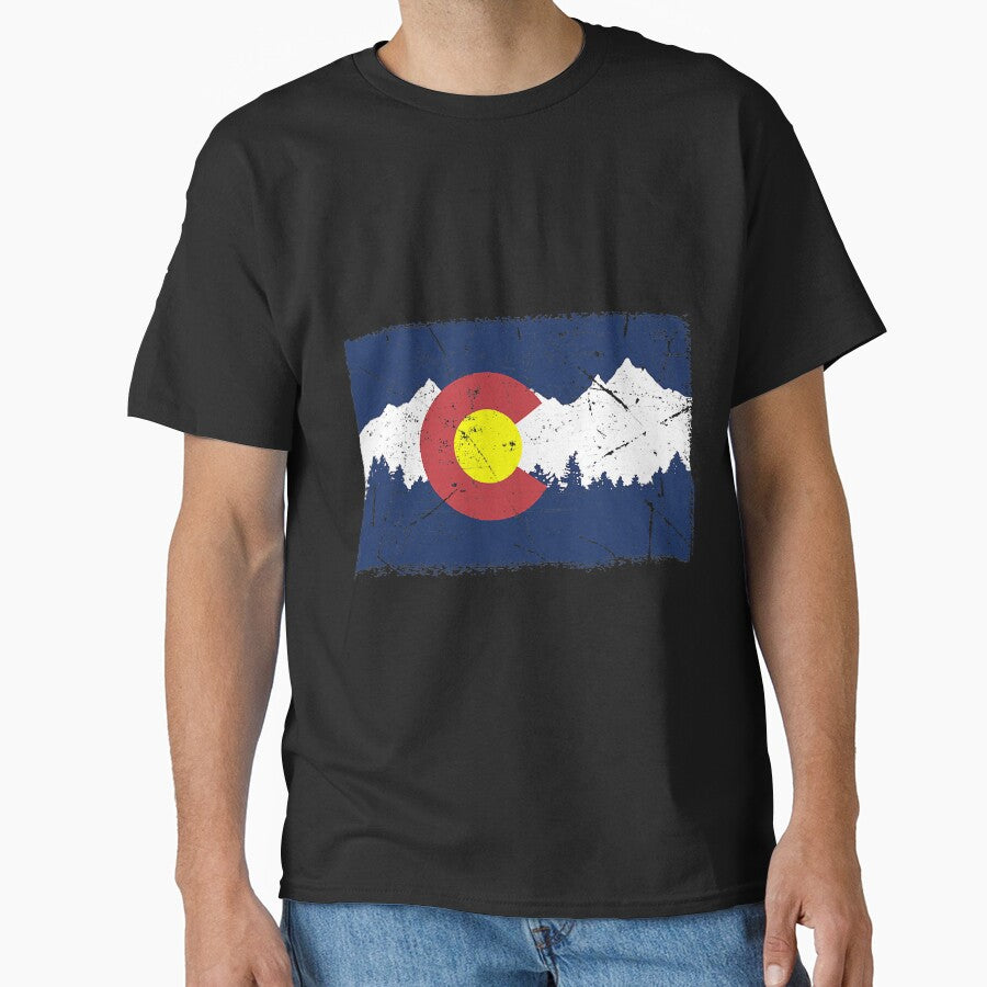 Vintage Colorado Flag Rocky Mountains by YesterDayCheck T-Shirts, Hoodie, Sweatshirt | BlankRebels.com (Image 1)