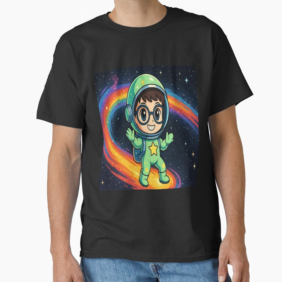 Copy of Fluffy brown Hair Astronaut Space Sticker Chibi by NovaDigitalArt45 T-Shirts, Hoodie, Sweatshirt (Image 1)