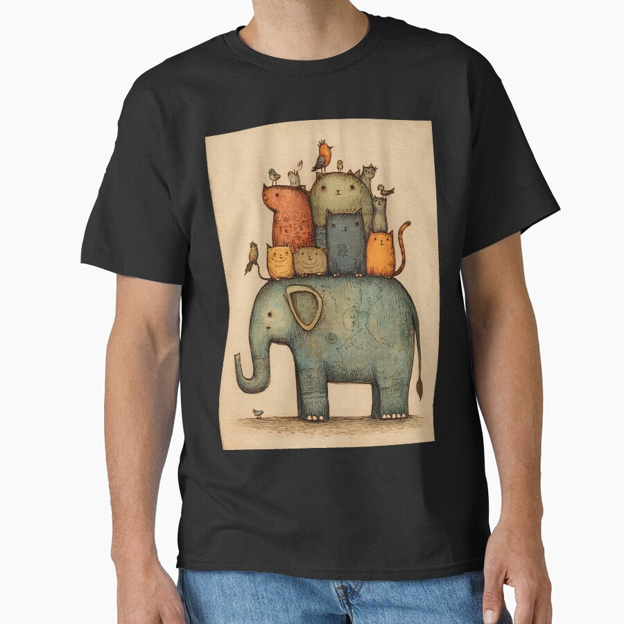 Funny Animal Doodle Art by bapupa T-Shirts, Hoodie, Sweatshirt | BlankRebels.com (Image 1)