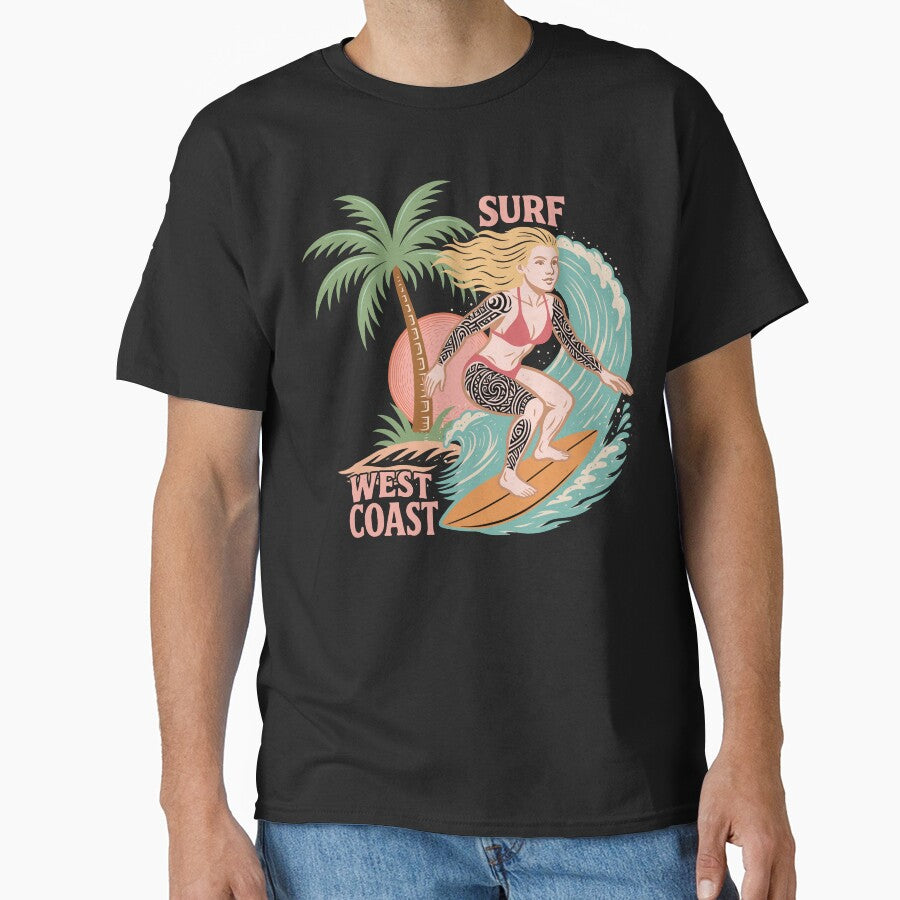 Surfing West Coast by Inspired Images T-Shirts, Hoodie, Sweatshirt | BlankRebels.com (Image 1)