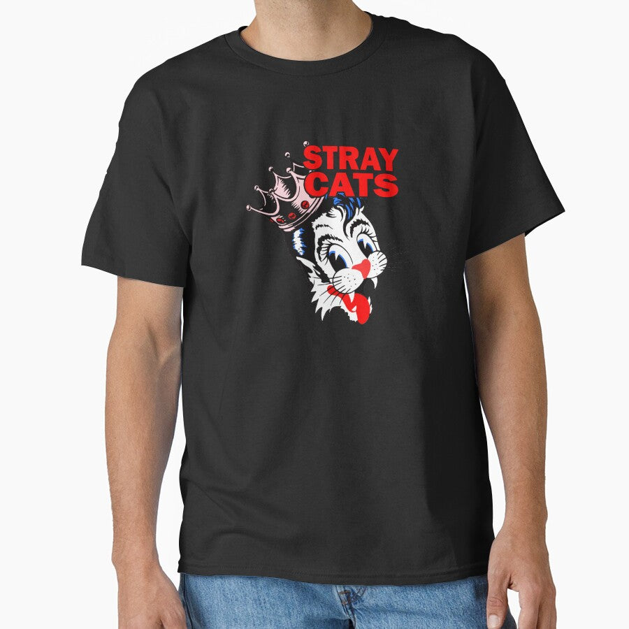 Cat Wearing Crown - STRAY CATS by cocooo269 T-Shirts, Hoodie, Sweatshirt | BlankRebels.com (Image 1)