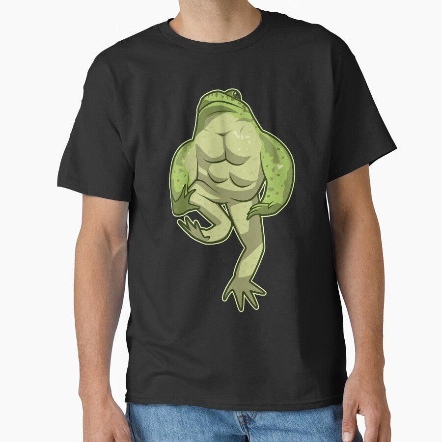 Frog with Abs meme - Buff Muscle Amphibian by Rzera- T-Shirts, Hoodie, Sweatshirt | BlankRebels.com (Image 1)