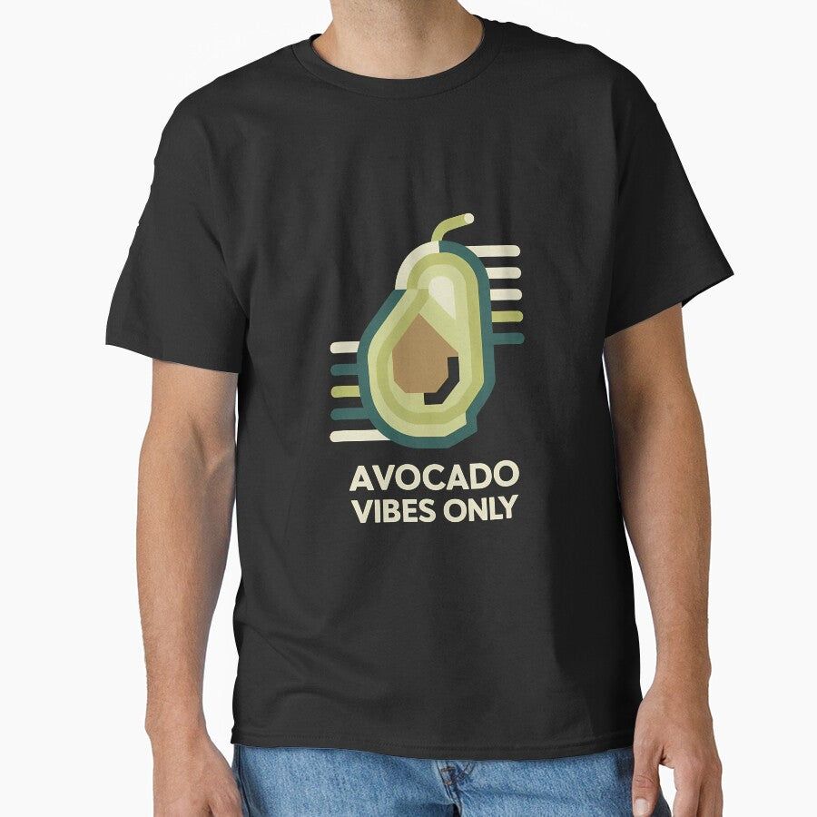Geometric Avocado Vibes Only by zaqare T-Shirts, Hoodie, Sweatshirt | BlankRebels.com (Image 1)