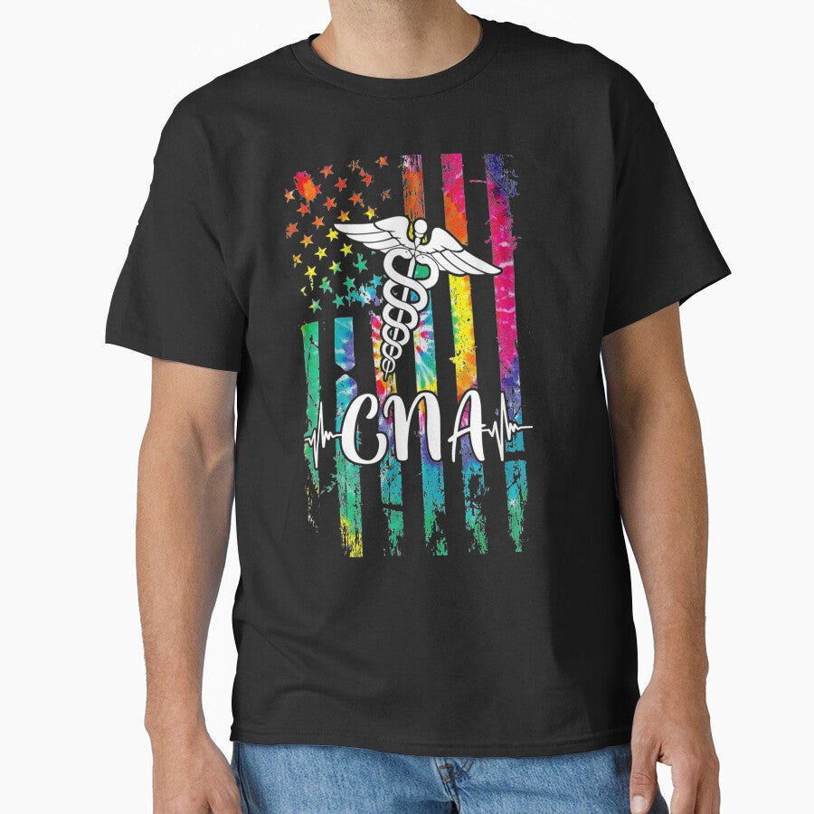 CNA colorful flag - CNA Nursing by Designs Of all kinds T-Shirts, Hoodie, Sweatshirt | BlankRebels.com (Image 1)