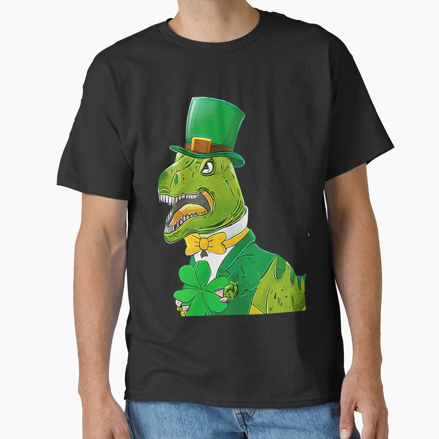 happy st. pat-rex day shirt,kids st. patrick's day shirt,dinosaur st patricks day shirt,boys st. patrick's day... (Image 1)