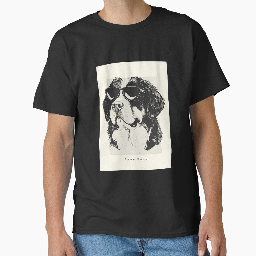 Bernese Mountain Digital Sketch Drawing Illustration by rafaeltto T-Shirts, Hoodie, Sweatshirt | BlankRebels.com (Image 1)