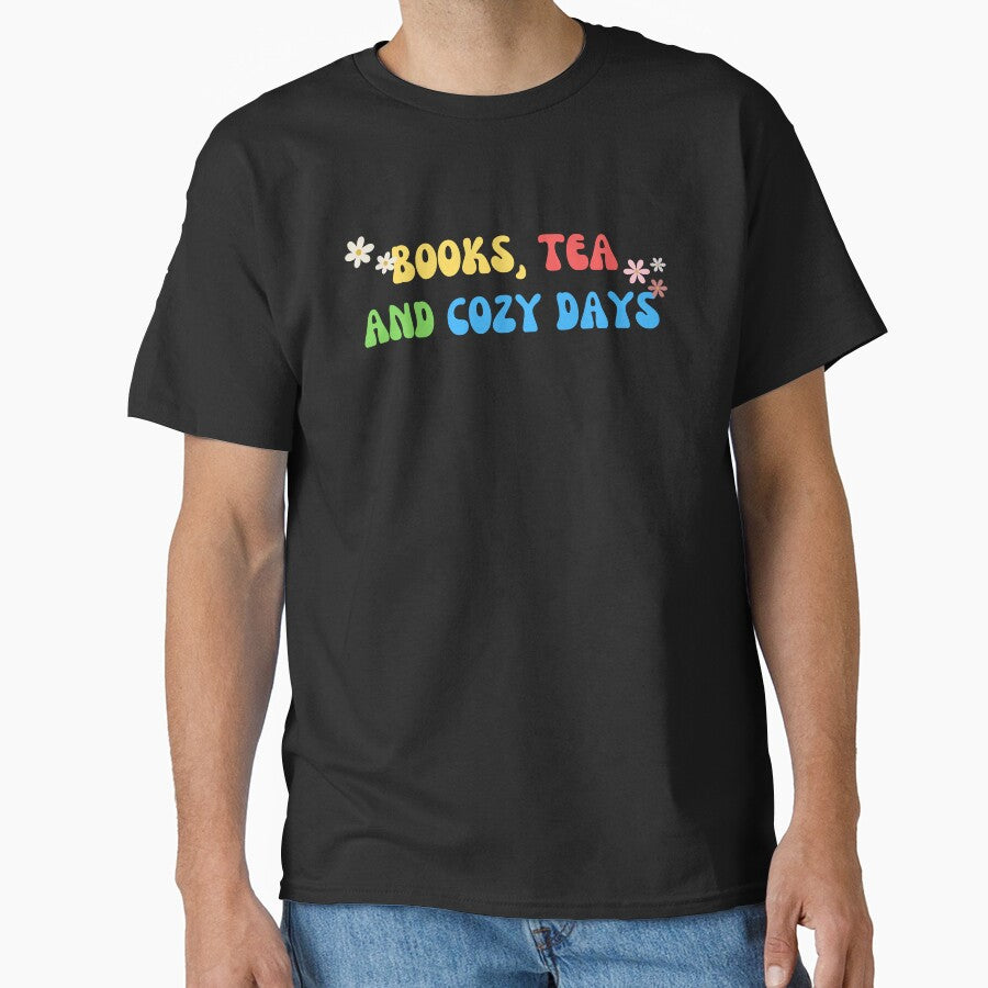 Book Aesthetic Books Tea And Cozy Days by EverAfterStudio T-Shirts, Hoodie, Sweatshirt | BlankRebels.com (Image 1)