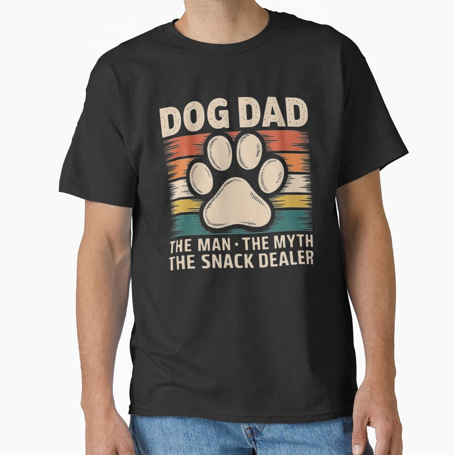 Dog Dad Vintage Paw Print Design-For Dogs Lovers by love3617 T-Shirts, Hoodie, Sweatshirt | BlankRebels.com (Image 1)