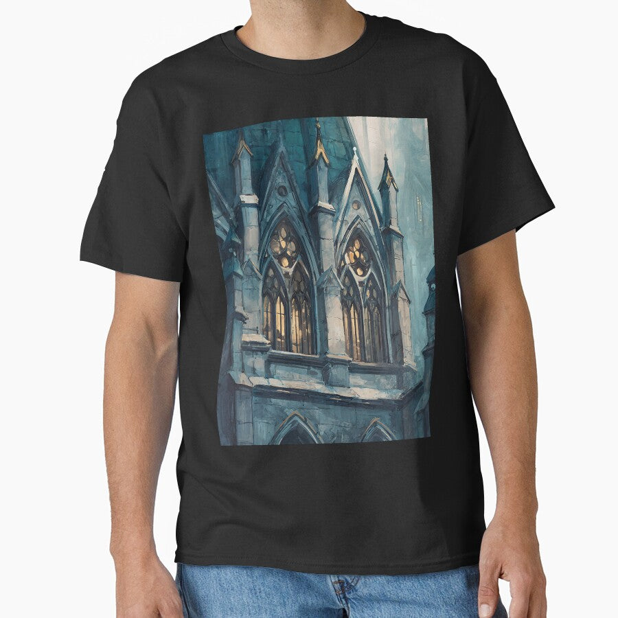 Classic Dark Academia Gothic Architecture by bapupa T-Shirts, Hoodie, Sweatshirt | BlankRebels.com (Image 1)