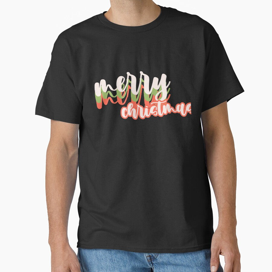 merry christmas lettering by racharanha T-Shirts, Hoodie, Sweatshirt | BlankRebels.com (Image 1)