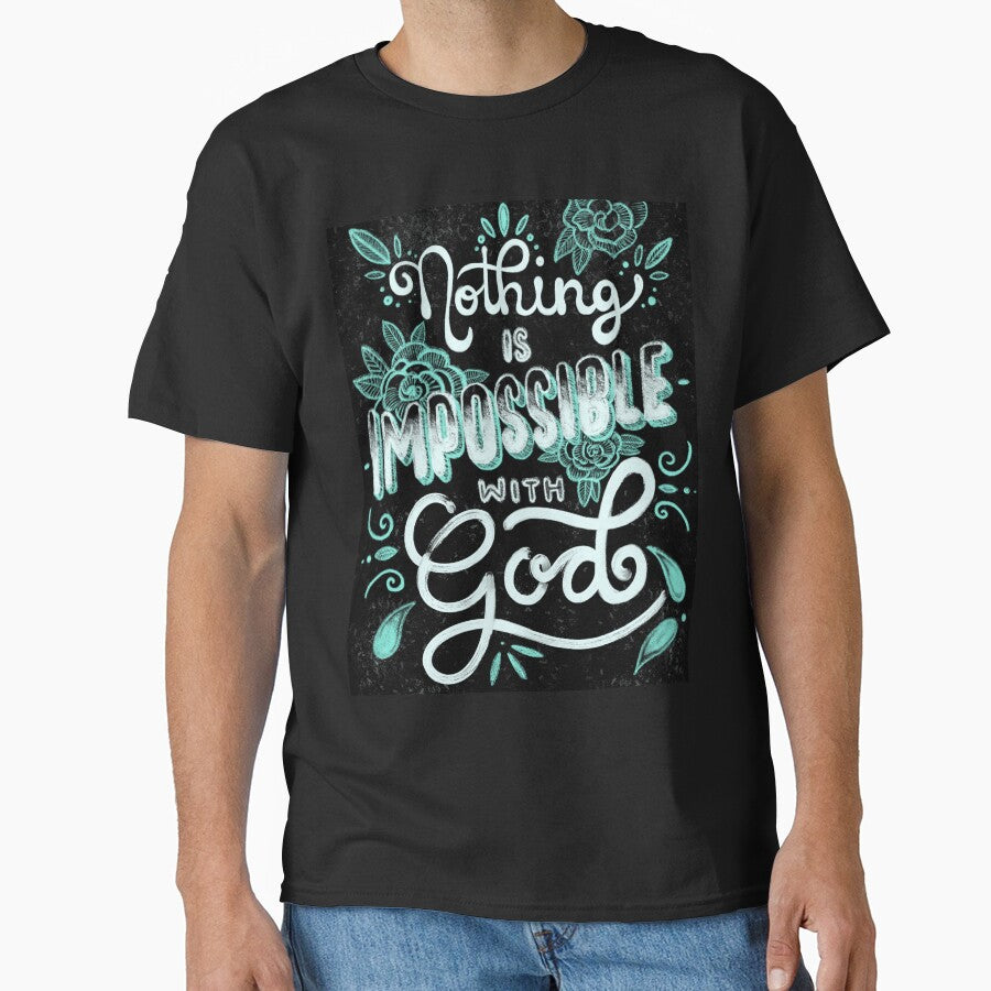 Noting is impossible with God by Anovaart T-Shirts, Hoodie, Sweatshirt | BlankRebels.com (Image 1)