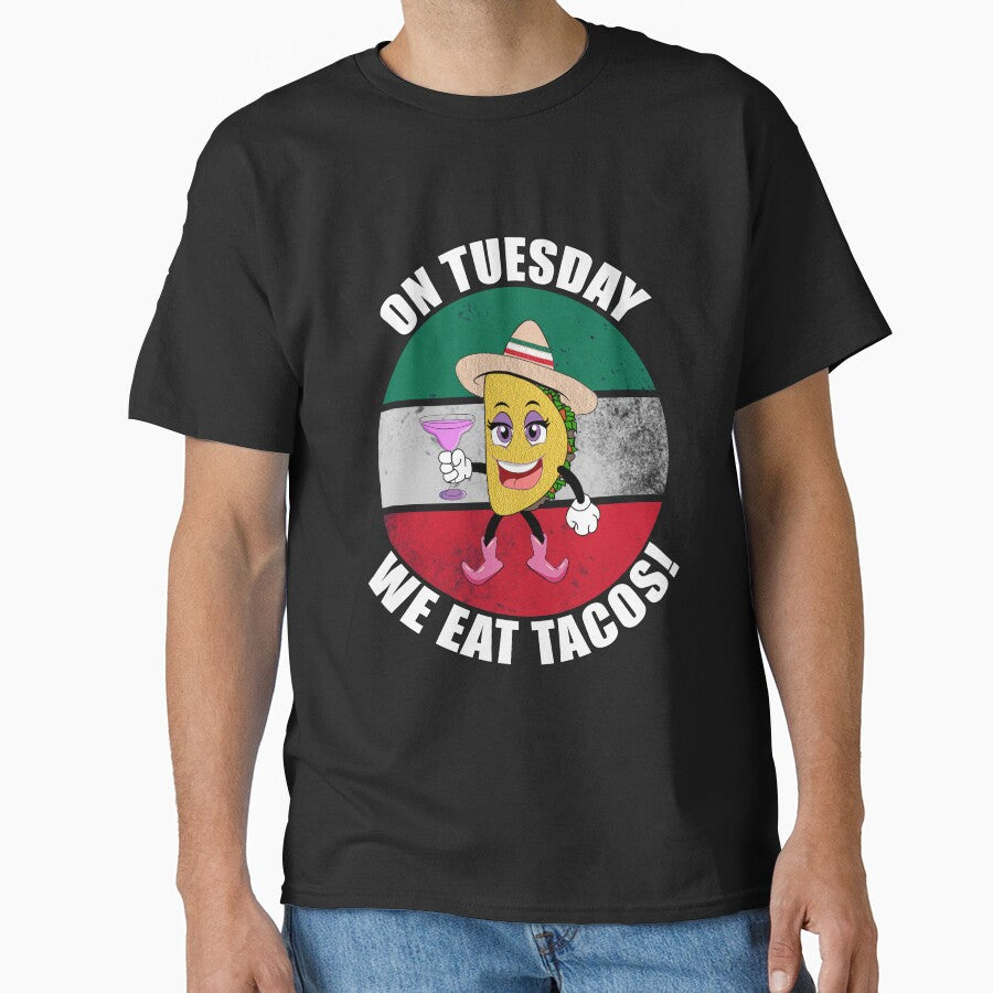 On Tuesday We Eat Tacos! - Tina Taco by CarrieTDesigns T-Shirts, Hoodie, Sweatshirt | BlankRebels.com (Image 1)