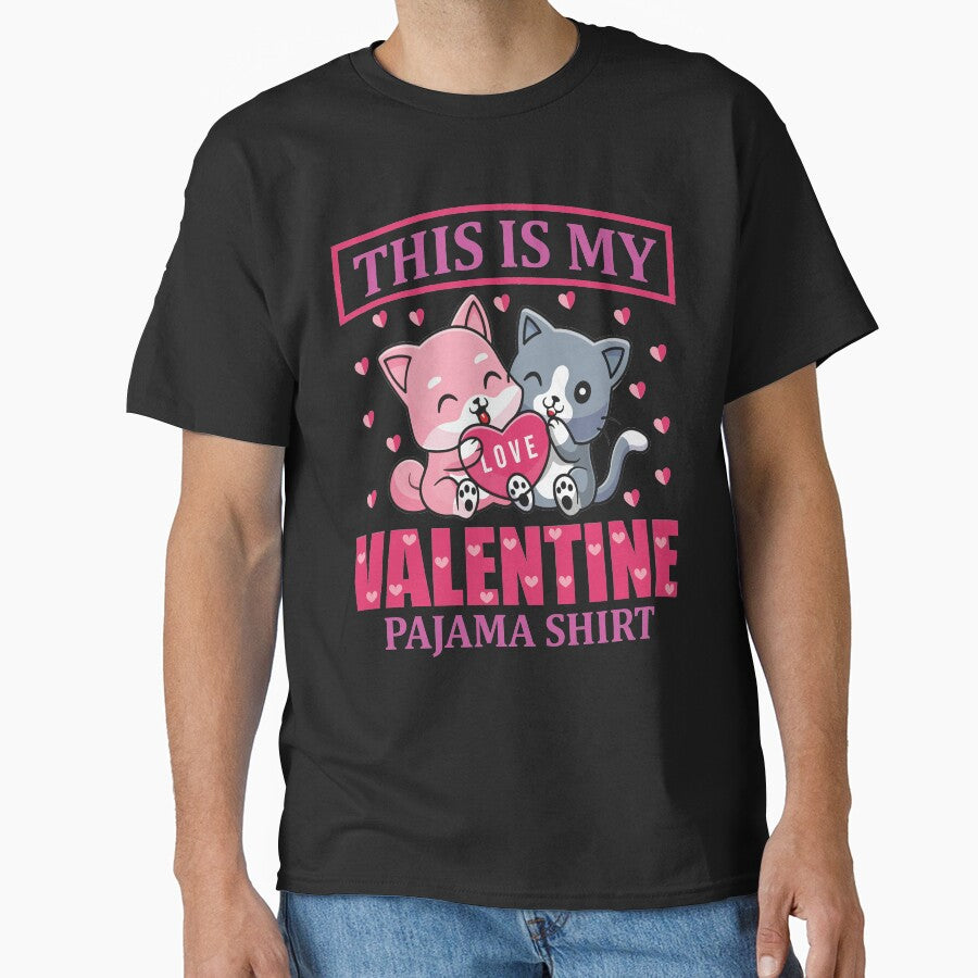 This Is My Valentine Pajama Shirt Funny Valentine T-Shirts, Hoodie, Sweatshirt