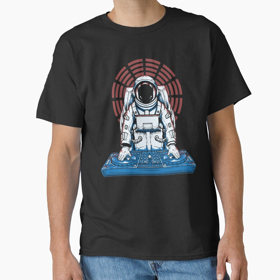 DJ Astronaut playing music by coffeeapparel T-Shirts, Hoodie, Sweatshirt | BlankRebels.com (Image 1)